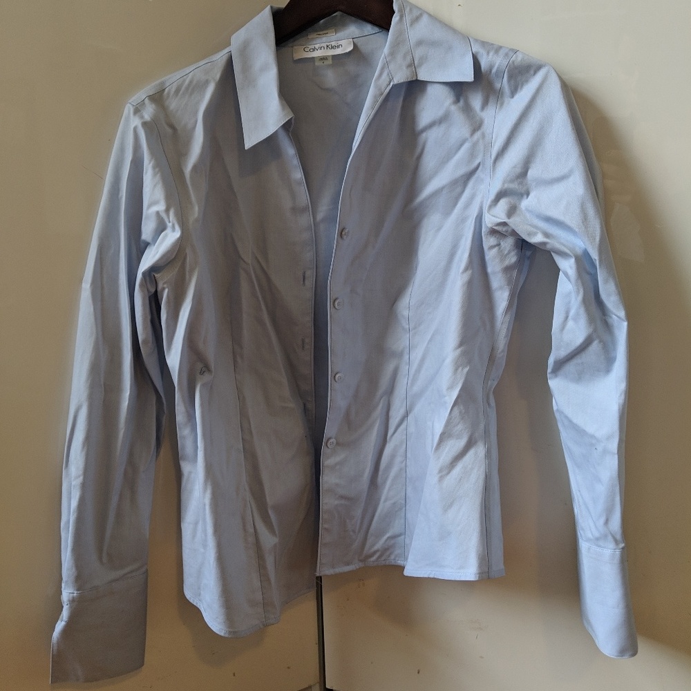 Calvin Klein non-iron v-neck dress shirt